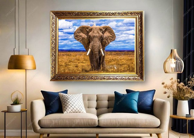 A1015-Elephant-Pictorial Carpet
