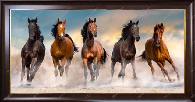 Five horses-Pictorial Carpet