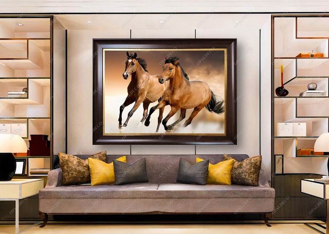 A1045-Horses-Pictorial Carpet