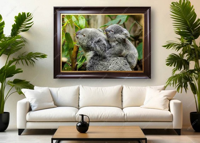 A1047-Koala and Baby-Pictorial Carpet