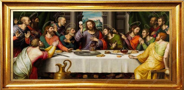 The Last Supper- Juan de Juanes-Pictorial Carpet