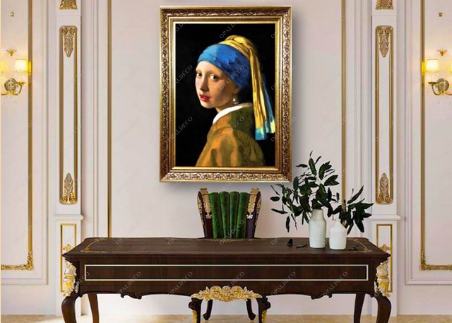 Girl with a Pearl Earring-Johannes Vermeer-Pictorial Carpet