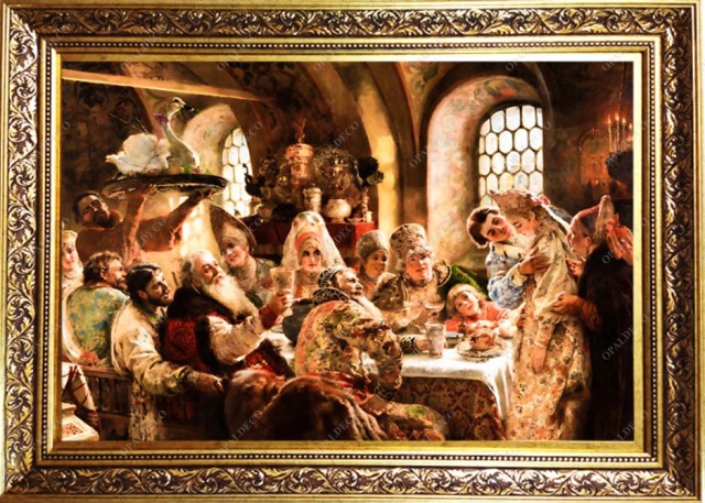 A Boyar Wedding Feast-Konstantin Makovsky-Pictorial Carpet
