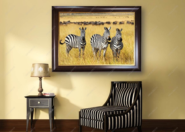 A1109-Three Zebras-Pictorial Carpet