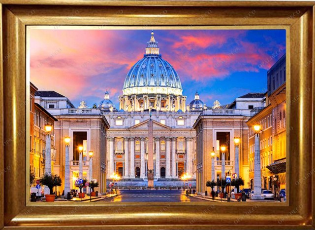 C2036-Italy-Vatican City-St Peter Cathedral-Pictorial Carpet
