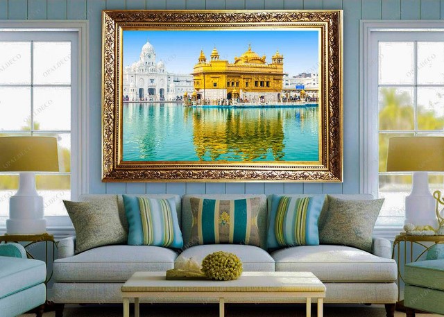 C2040-India-Golden Temple in Amritsar-Pictorial Carpet