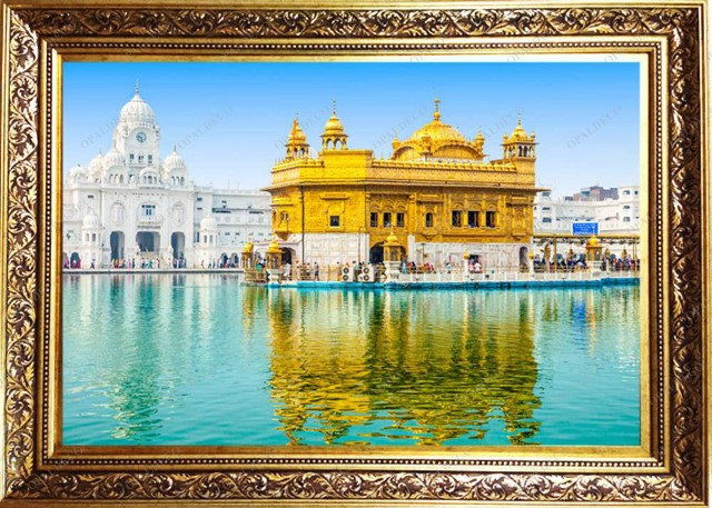 India-Golden Temple in Amritsar-Pictorial Carpet