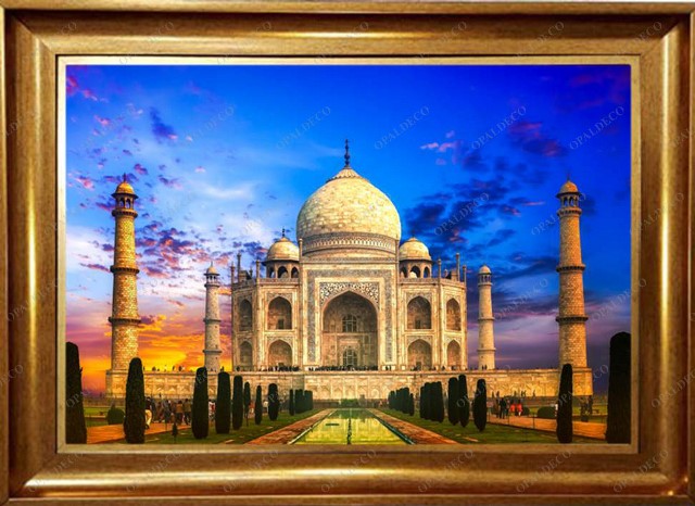 India-Taj Mahal-Pictorial Carpet
