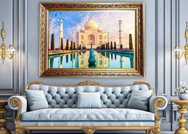 C2044-India-Taj Mahal-Pictorial Carpet
