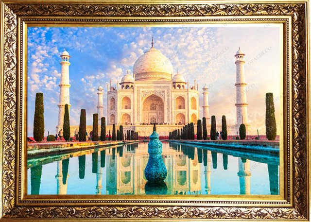 India-Taj Mahal-Pictorial Carpet