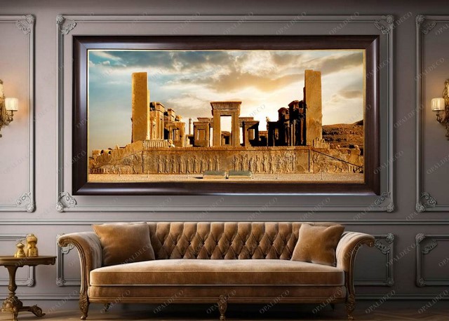 C2047-Iran-Shiraz-Persepolis-Pictorial Carpet