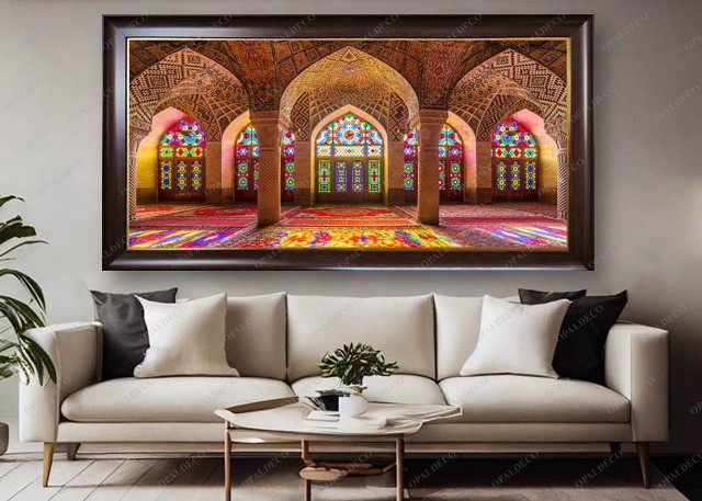 C2049-Iran-Shiraz-Nasir ol Molk Mosque-Pictorial Carpet