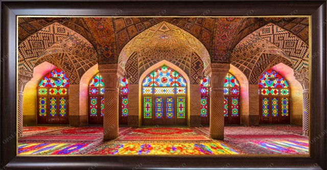 C2049-Iran-Shiraz-Nasir ol Molk Mosque-Pictorial Carpet