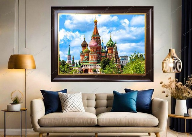 Russia-St. Basil’s Cathedral-Pictorial Carpet