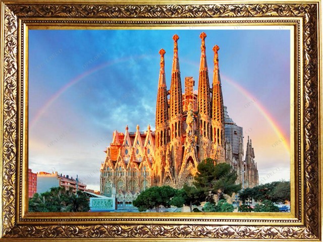 Spain-Sagrada Familia-Pictorial Carpet