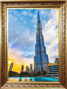UAE-Dubai-Burj Al khalifa-Pictorial Carpet