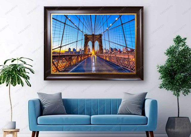 C2127-USA-New York-Brooklyn Bridge-Pictorial Carpet