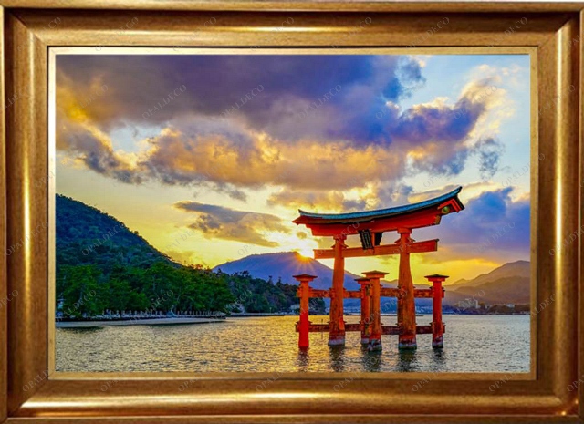 C2105-Itsukushima Shrine-Japan-Pictorial Carpet