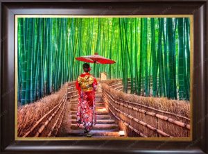 Japan-Kyoto-Bamboo Forest-Pictorial Carpet